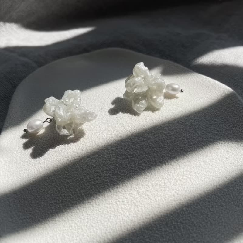 Room 1001 | 毛線球 • 兩色 手工耳環/耳夾/戒指