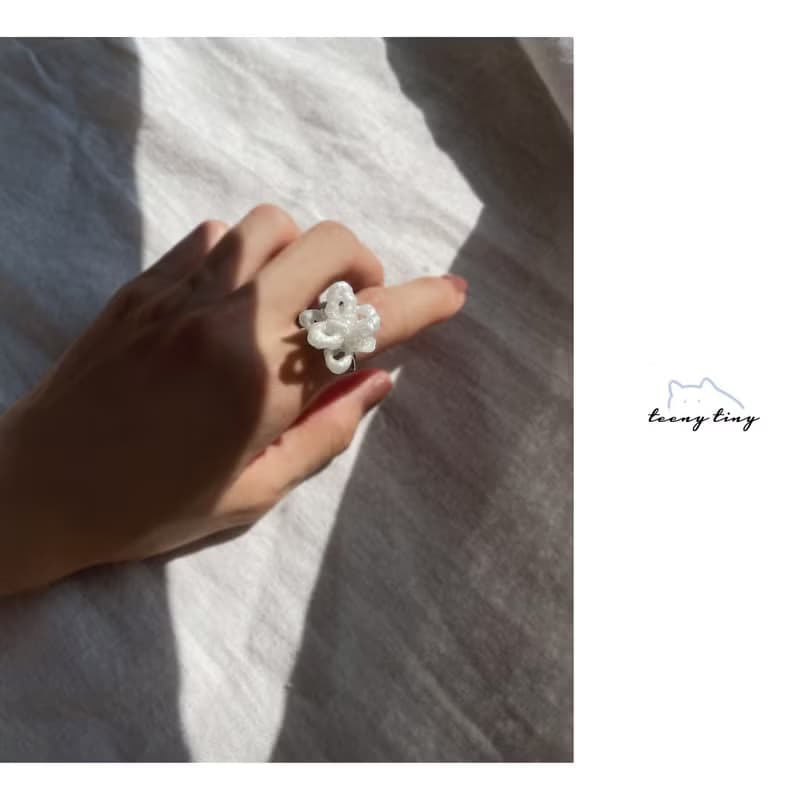 Room 1001 | 毛線球 • 兩色 手工耳環/耳夾/戒指