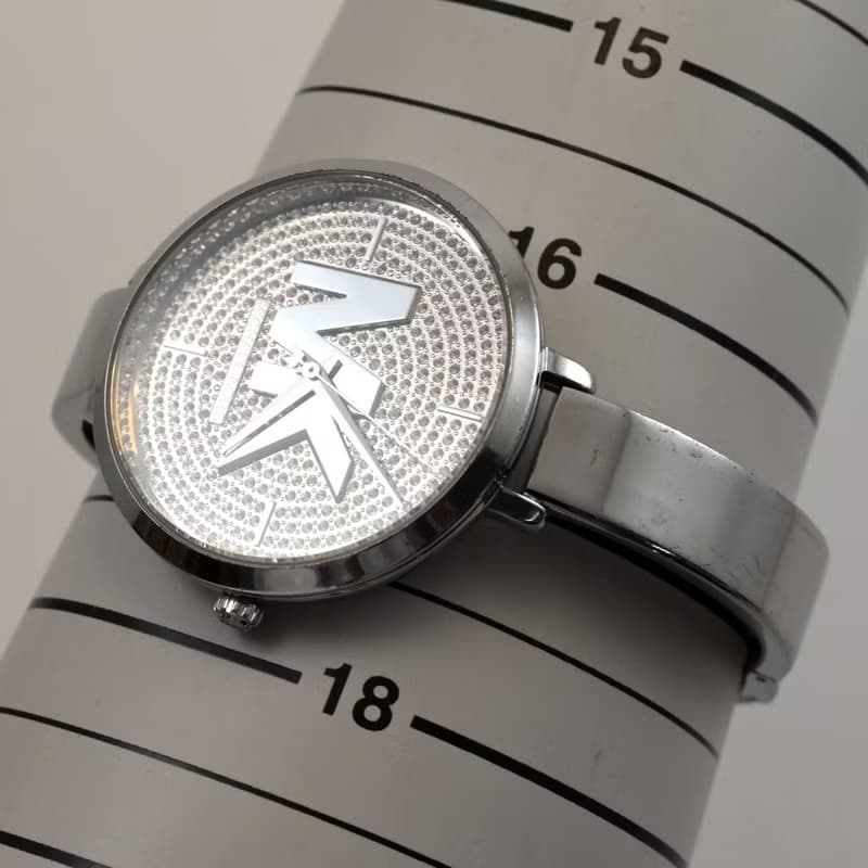 Michael Kors MK-4432 レディース クォーツ 腕時計 シルバー MKロゴデザイン クリスタル装飾 手錶 古董錶