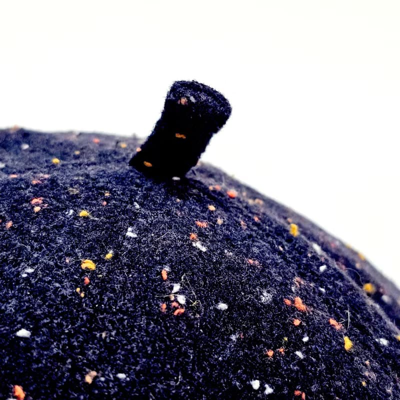 【HiGh MaLi】文青時尚南瓜帽/復古深藍彩點紗#vintage#禮物