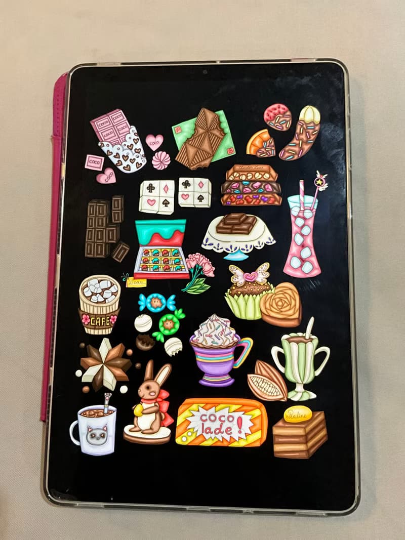 【數位】chocolate digital stickers