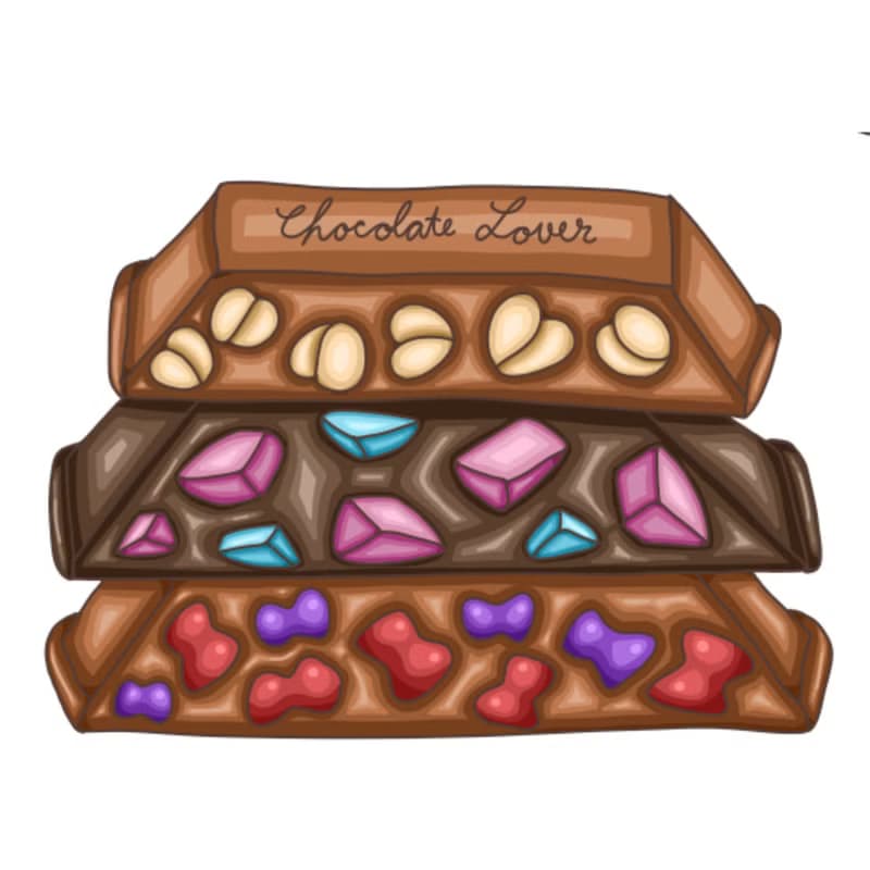 【數位】chocolate digital stickers