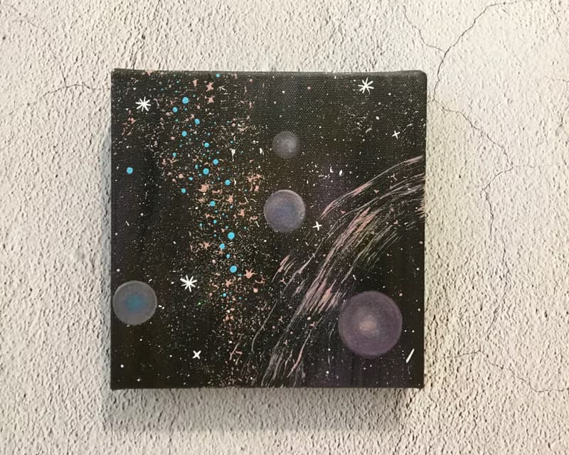 宇宙#21 壓克力畫 療癒生活 15x15 居家裝飾 藝術作品 手繪