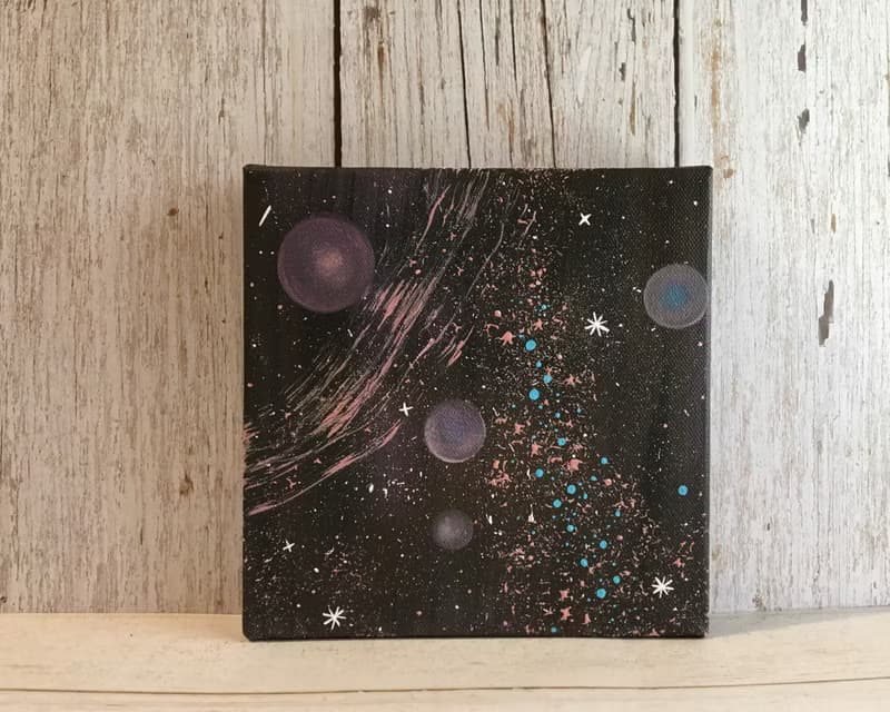 宇宙#21 壓克力畫 療癒生活 15x15 居家裝飾 藝術作品 手繪