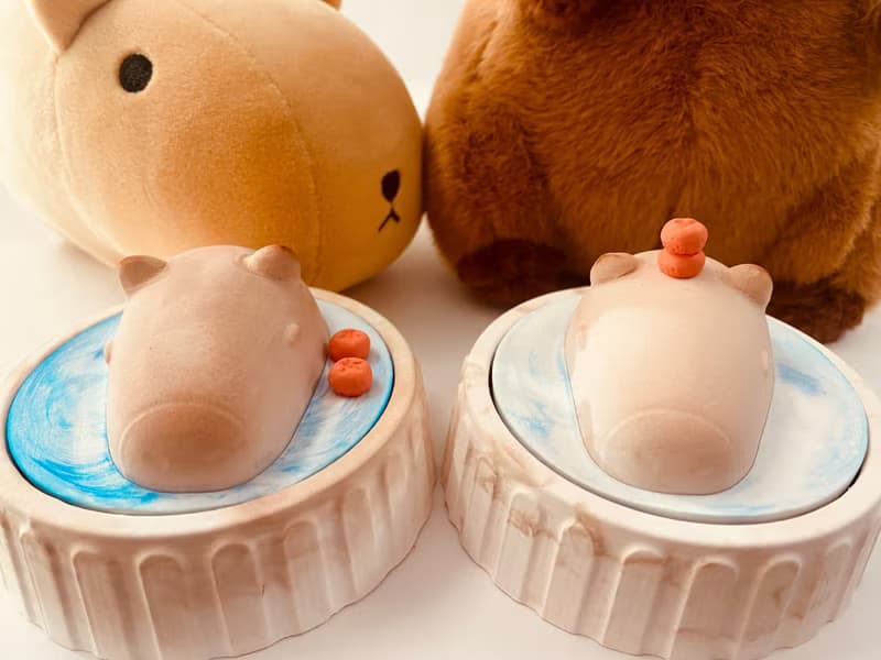水豚君擴香石 (附贈2顆小橘子可任意擺放) Capybara aroma stone