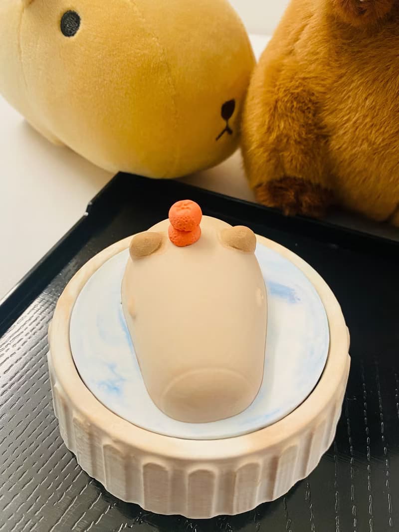 水豚君擴香石 (附贈2顆小橘子可任意擺放) Capybara aroma stone