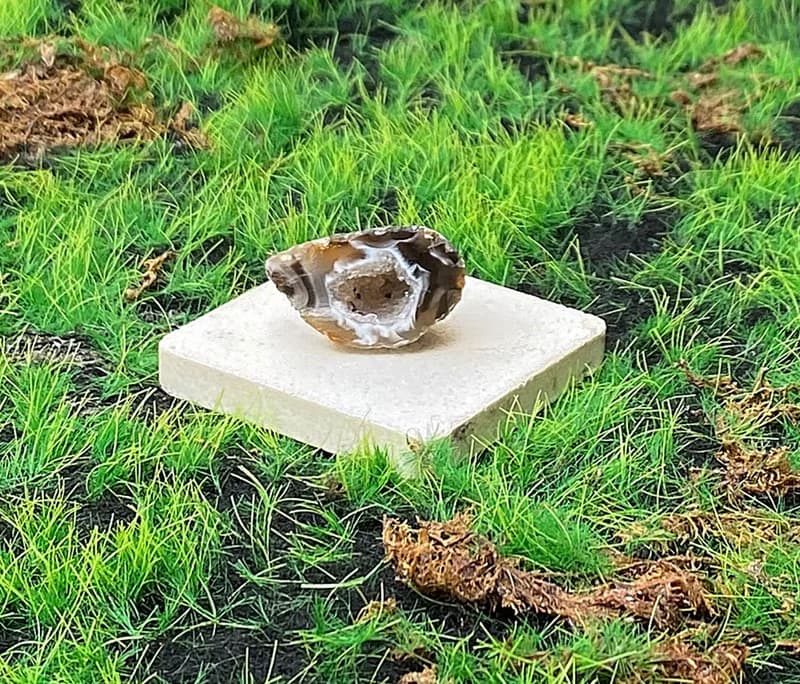 能量擺飾-瑪瑙可愛小晶洞聚寶盆 招財 療癒 開運 原礦 快速出貨