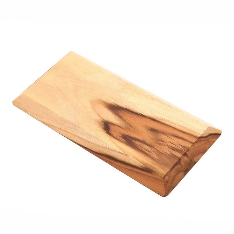 天然柚木咖啡盤-波點款 25*12│不上漆原木製早午餐盤露營野餐