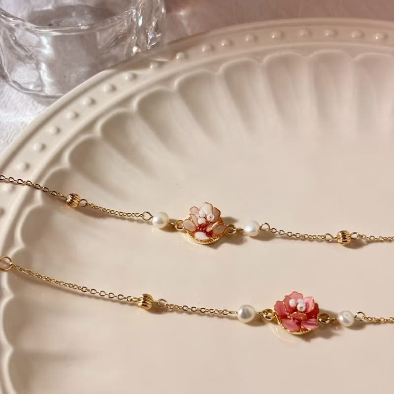 花雨手鍊 / 手作水晶花飾品