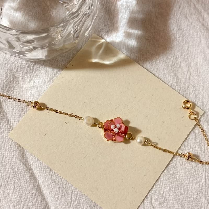 花雨手鍊 / 手作水晶花飾品