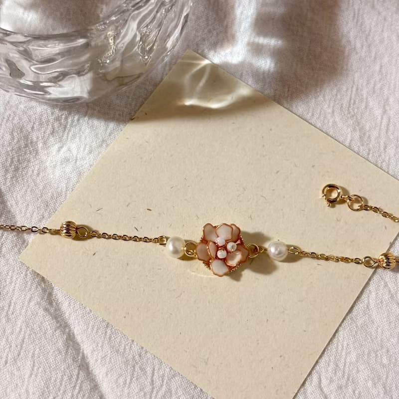 花雨手鍊 / 手作水晶花飾品