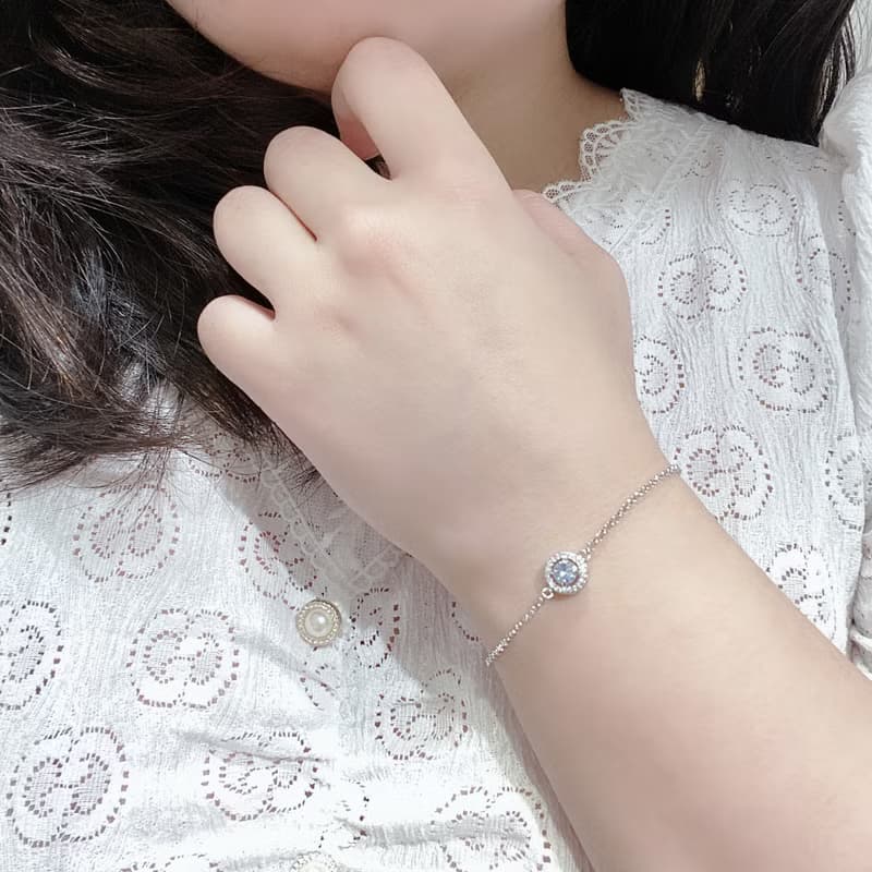 純銀藍寶石 手鏈 天然藍寶石
