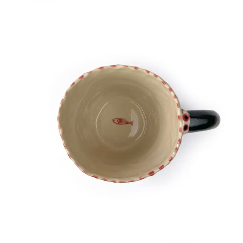 Nice Little Clay 手工大馬克杯 可愛貓 0103L-46