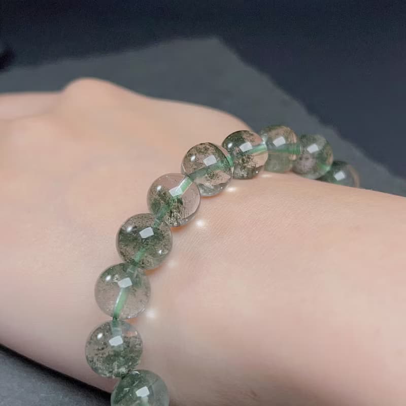 天然綠幽靈水晶手珠 | 天然水晶 | 送禮