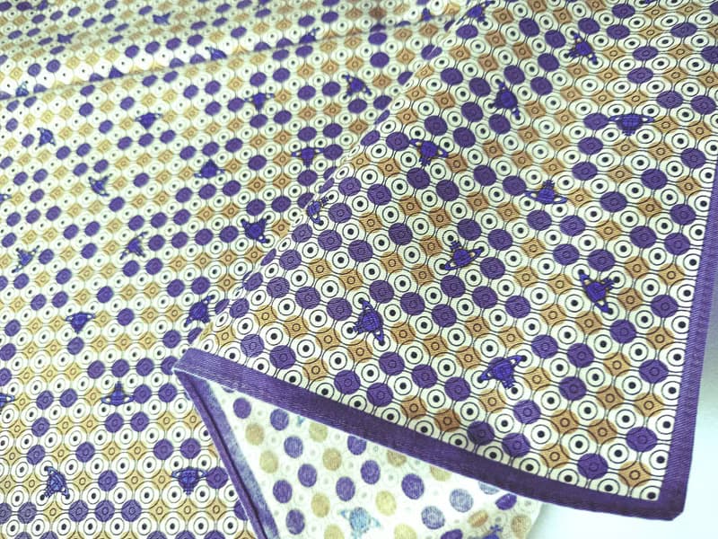 Vivienne Westwood Vintage Handkerchief Saturn Gift for Her 20 x 19.5 inches