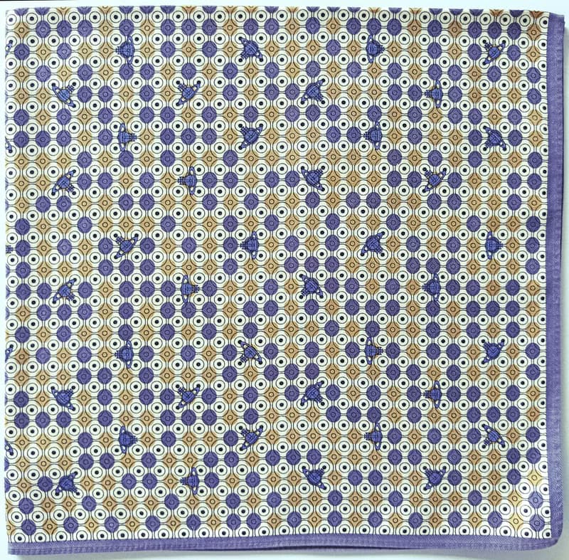 Vivienne Westwood Vintage Handkerchief Saturn Gift for Her 20 x 19.5 inches