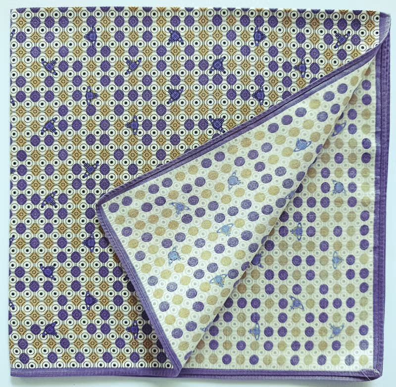 Vivienne Westwood Vintage Handkerchief Saturn Gift for Her 20 x 19.5 inches