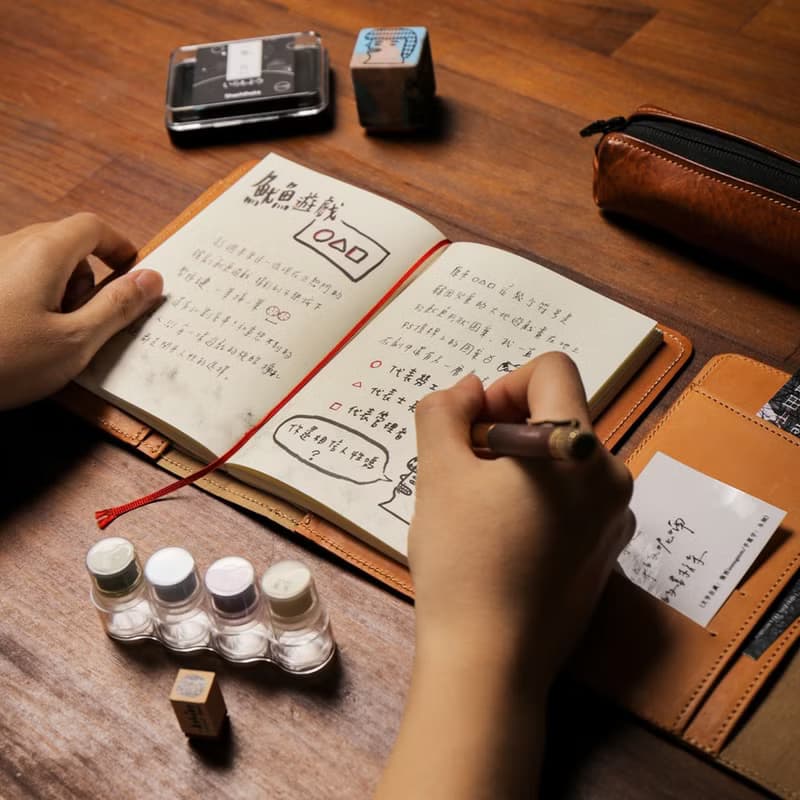手帳皮套 /手帳本套/各式收納夾層/收藏所有喜好小物