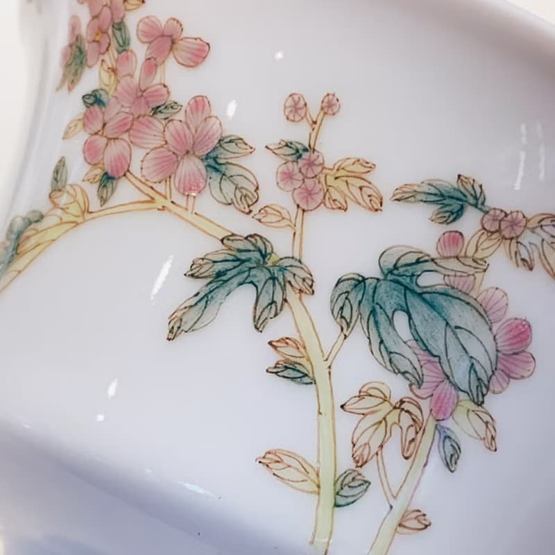 不言美器 釉中彩 川碗 蓋杯
