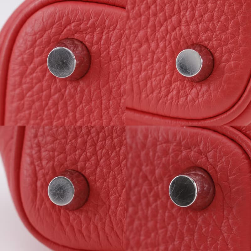 【日本直送】エルメス HERMES ピコタンロック18 PM ハンドバッグ トリヨンクレマンス ルージュピヴォワンヌ ピンク/シルバー  レディース【中古】