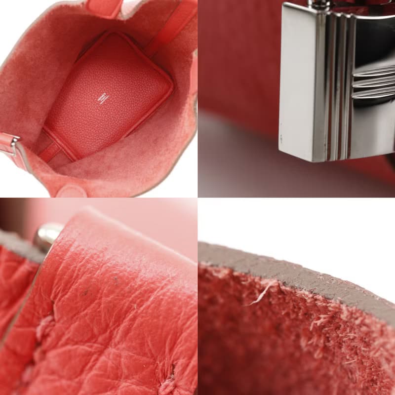 【日本直送】エルメス HERMES ピコタンロック18 PM ハンドバッグ トリヨンクレマンス ルージュピヴォワンヌ ピンク/シルバー  レディース【中古】