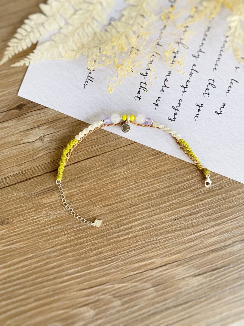 | HappyDay | 訂製 x 純銀 x 蠟線 x 手環 x 手鍊 x 笑臉