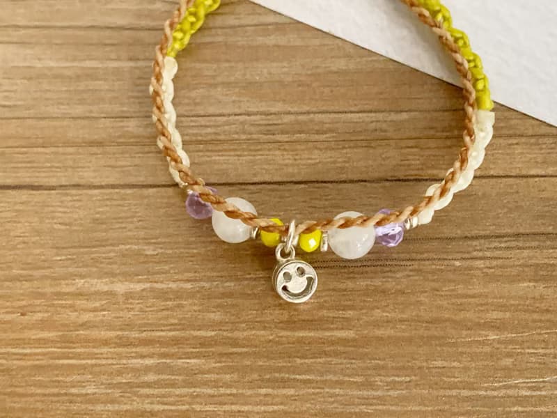 | HappyDay | 訂製 x 純銀 x 蠟線 x 手環 x 手鍊 x 笑臉