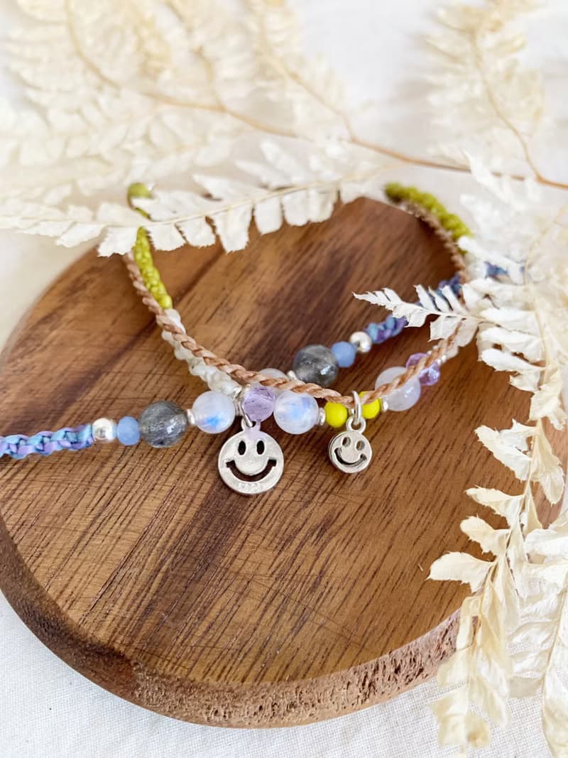 | HappyDay | 訂製 x 純銀 x 蠟線 x 手環 x 手鍊 x 笑臉