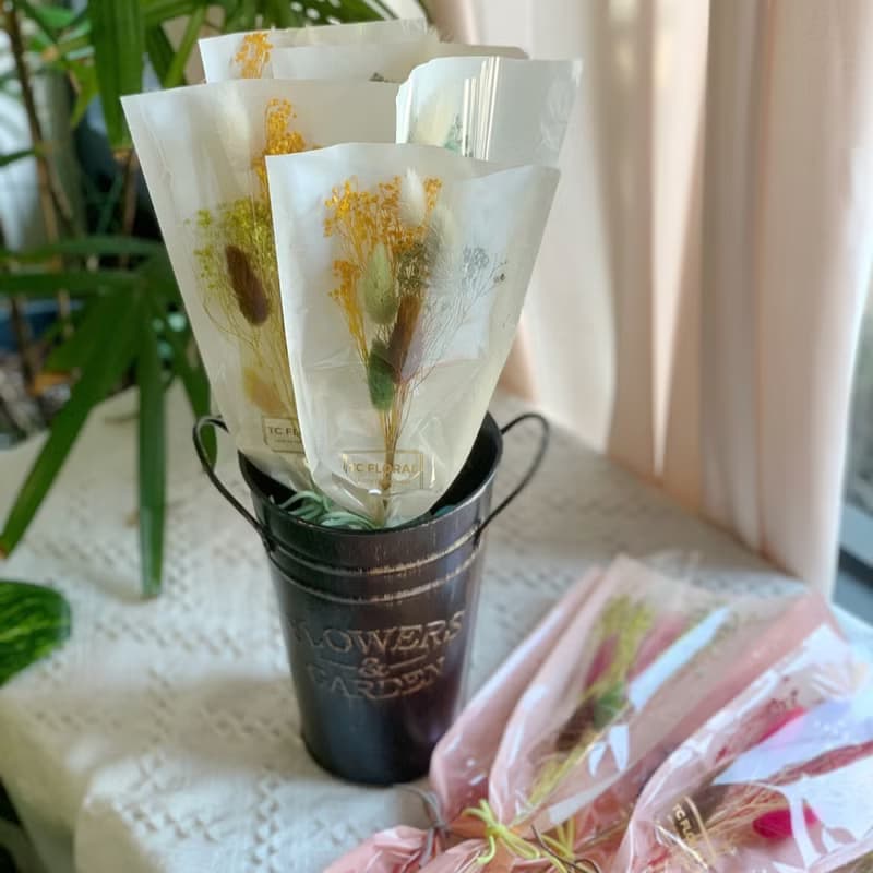 【現貨/快速出貨】木滿天星小花束.畢業花束.婚禮小物.乾燥花束.