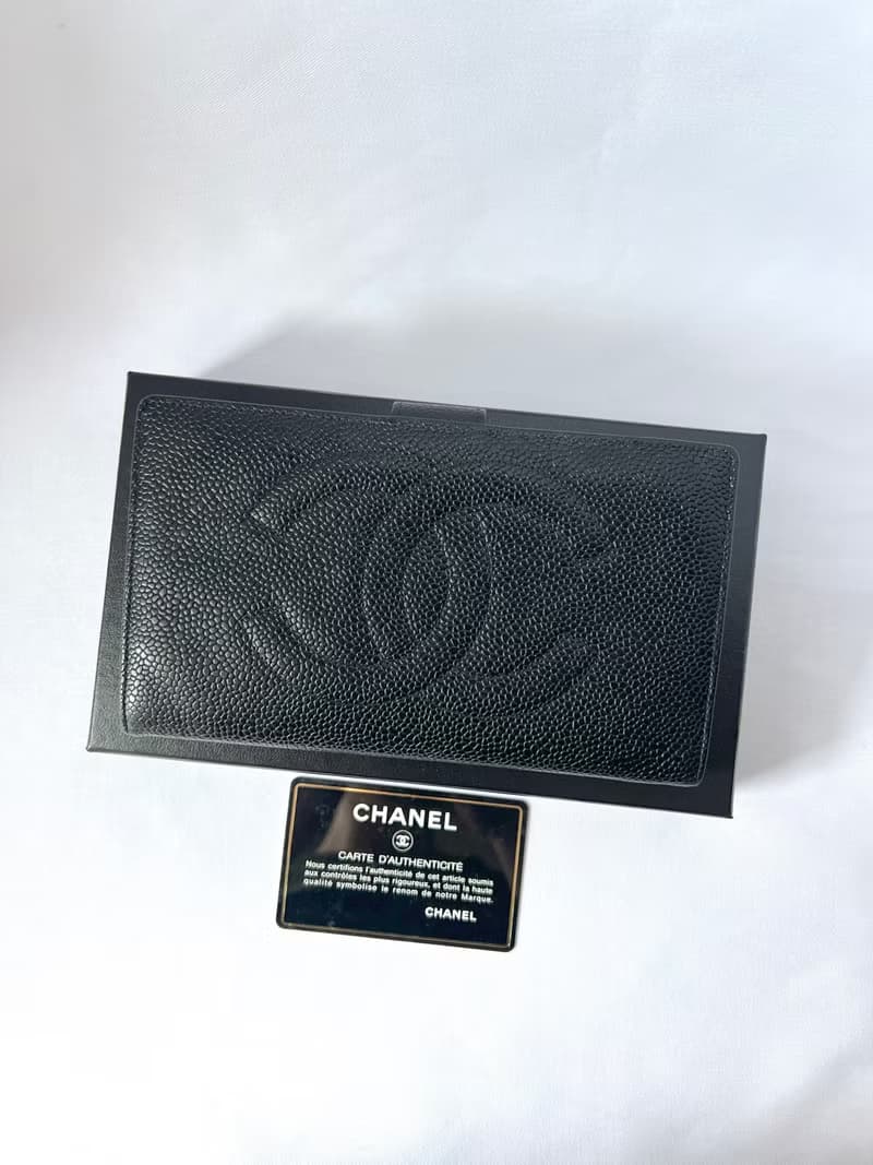 CHANEL CC long wallet 長錢包 銀包 配加肩帶 日本中古vintage