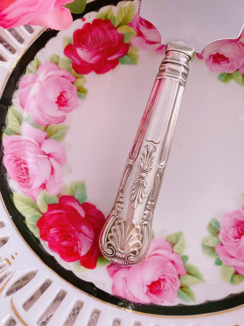 英國製鍍銀雕花蛋糕剷 派剷 蛋糕刀 餐具 婚禮 下午茶