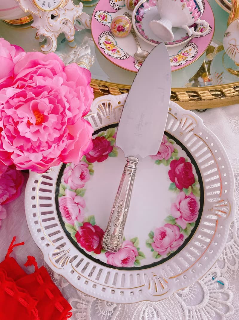 英國製鍍銀雕花蛋糕剷 派剷 蛋糕刀 餐具 婚禮 下午茶