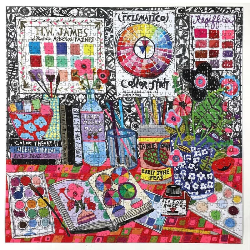 eeBoo 1000片拼圖-藝術家工作室Artist Studio 1000 Piece Puzzle