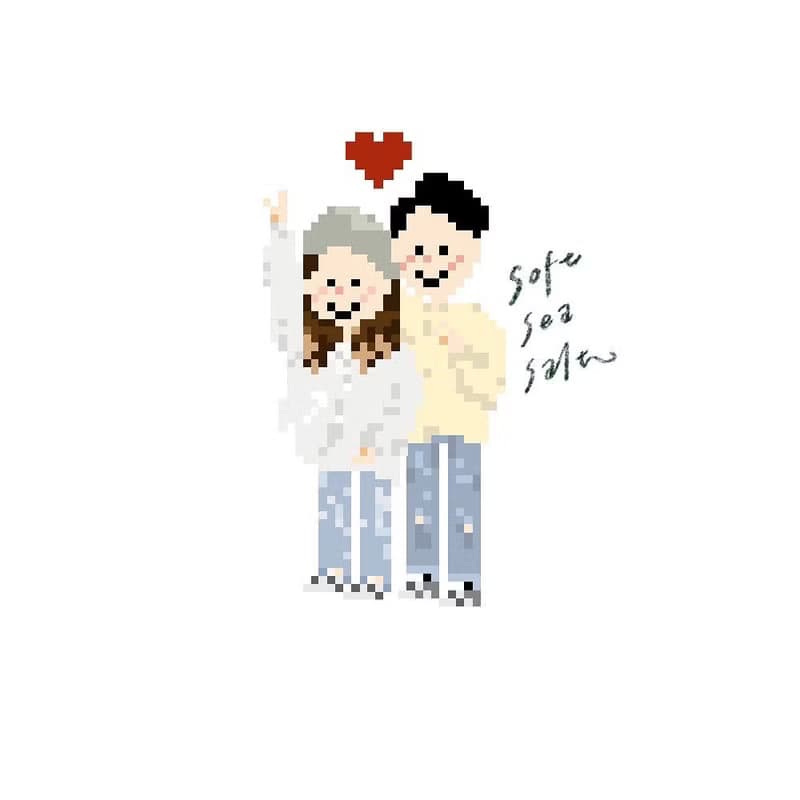 【數位】Pixel Art 像素畫 似顏繪 雙人