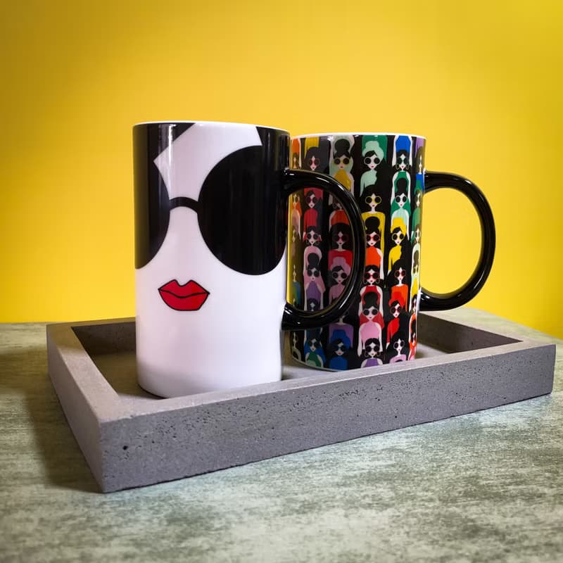 歡迎回家 水泥置物盤