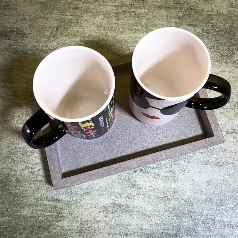 歡迎回家 水泥置物盤