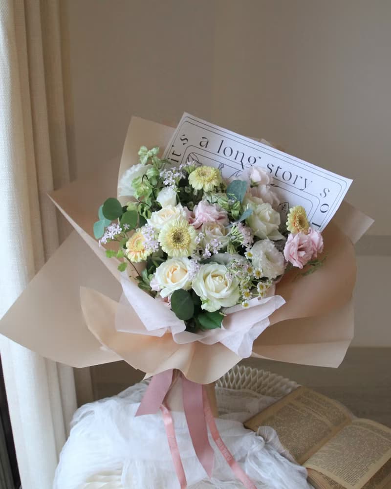 Shimmer 微光晨曦 鮮花花束  情人節 浪漫花束