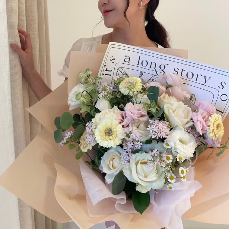 Shimmer 微光晨曦 鮮花花束  情人節 浪漫花束