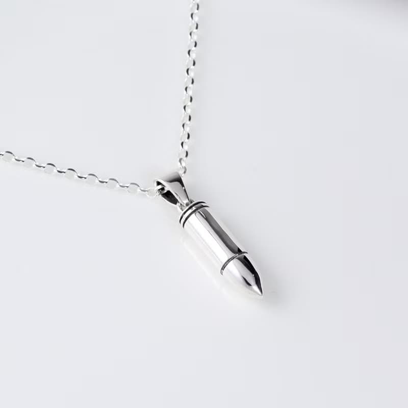 【Angel & Me】銀彈 子彈 s925 純銀 項鍊 頸鏈 生日 情人節 禮物