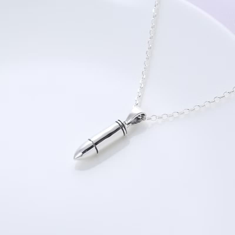 【Angel & Me】銀彈 子彈 s925 純銀 項鍊 頸鏈 生日 情人節 禮物