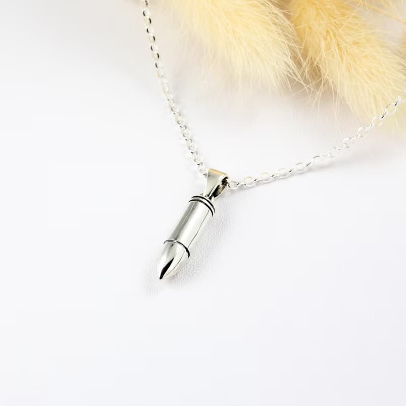 【Angel & Me】銀彈 子彈 s925 純銀 項鍊 頸鏈 生日 情人節 禮物