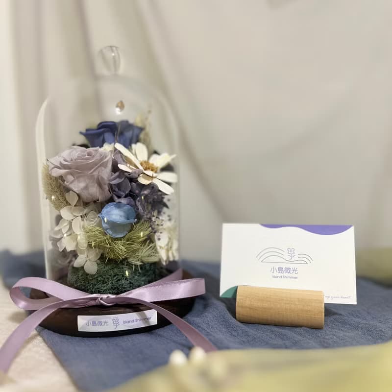 歐風細語-玻璃花鐘