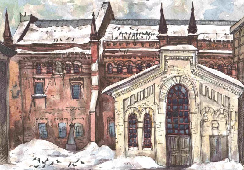 Custom portrait House WATERCOLOR PAINTING Personalized gift houses Portrait