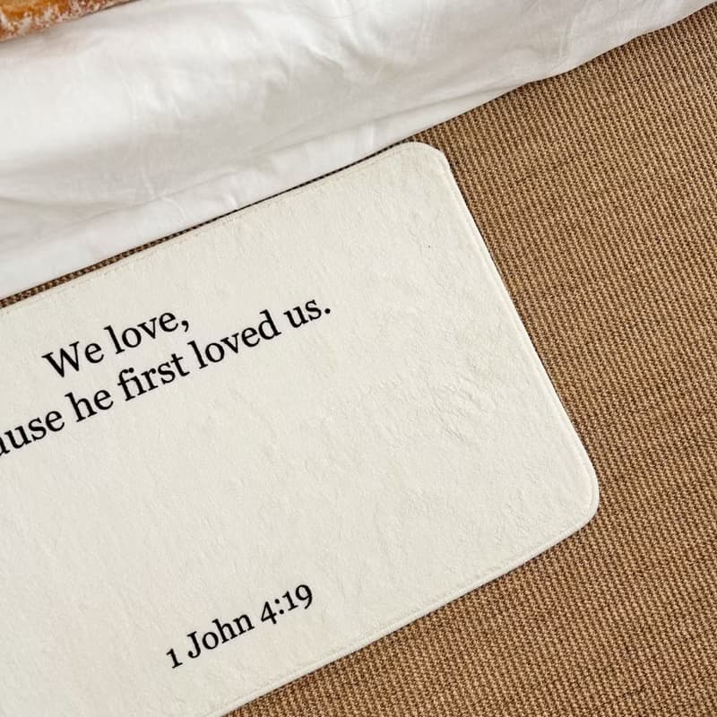 JIN CHA GOD-地毯 We love because God first loved us/受洗禮物