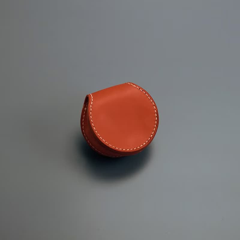 馬蹄鈕扣零錢包 | 手縫皮革完成品 | BSP112