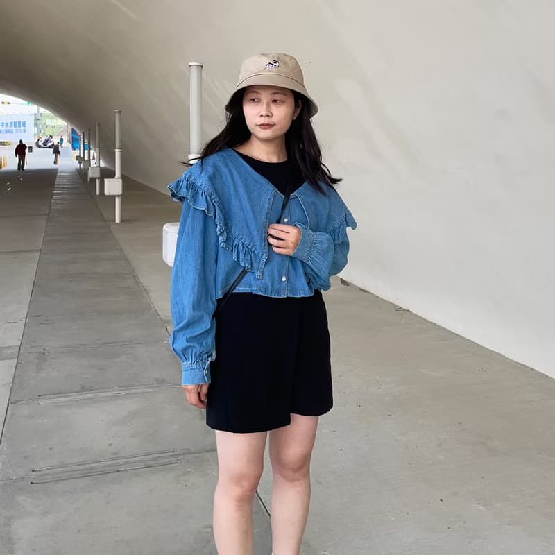 挺版漁夫帽可拆式帽繩 - 伸懶腰貓咪款 生日禮/情人禮