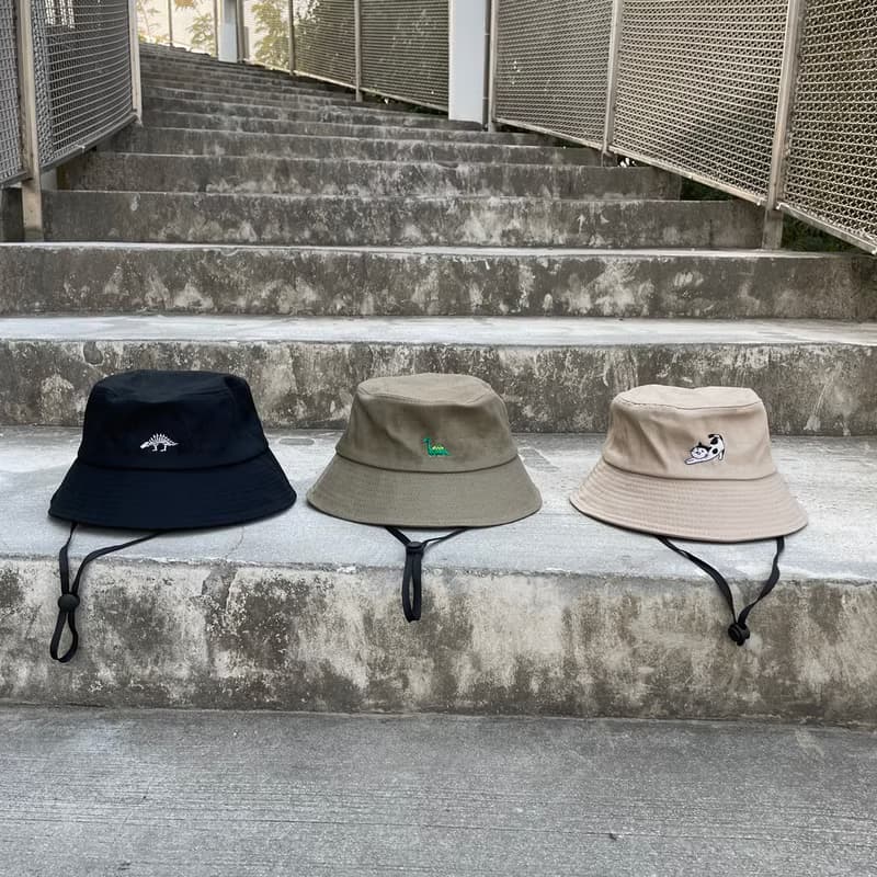 挺版漁夫帽可拆式帽繩 - 伸懶腰貓咪款 生日禮/情人禮