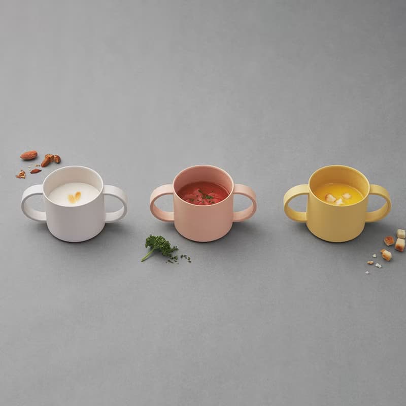 【Tak】BIO Kids Dish抗菌小熊雙把手水杯/ 吸管杯蓋組合