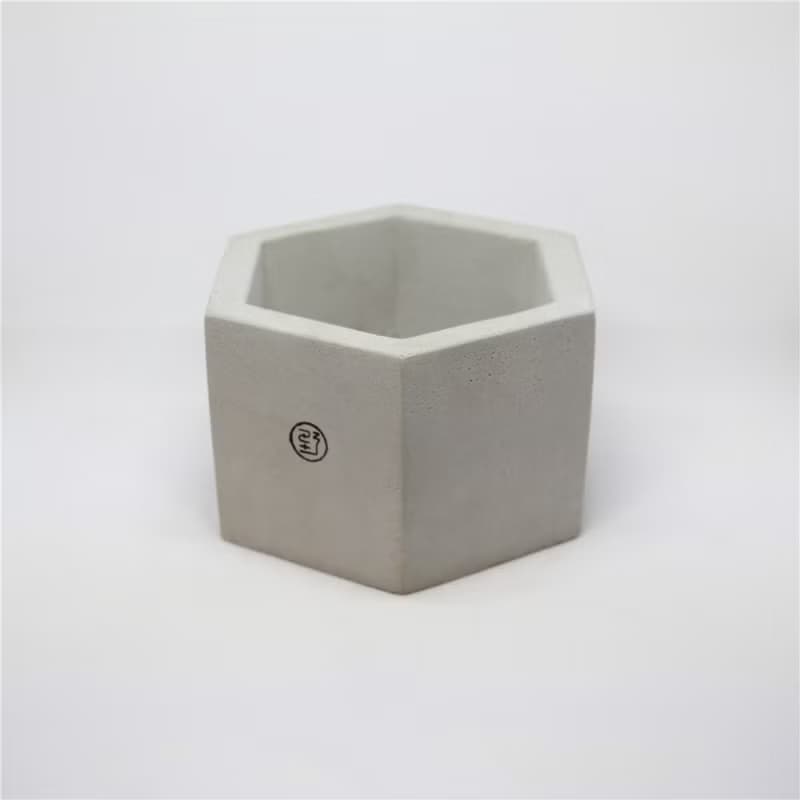 【野草不野】特大六邊 / 水泥盆器