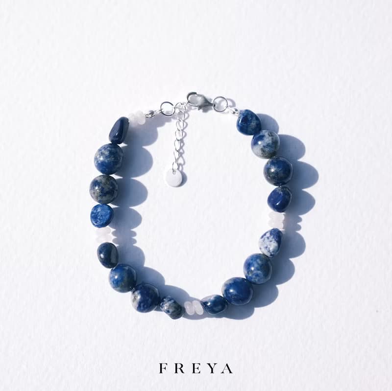 FREYA 青金石手鍊-提升思緒 冷靜 理智 驅邪轉運 天然寶石水晶